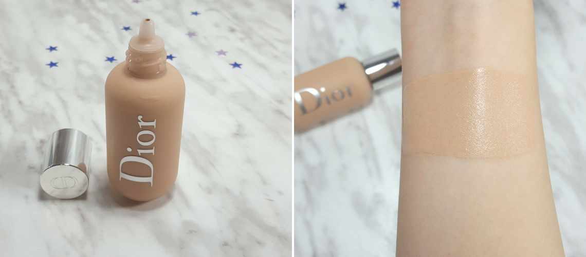 dior backstage face and body foundation swatches